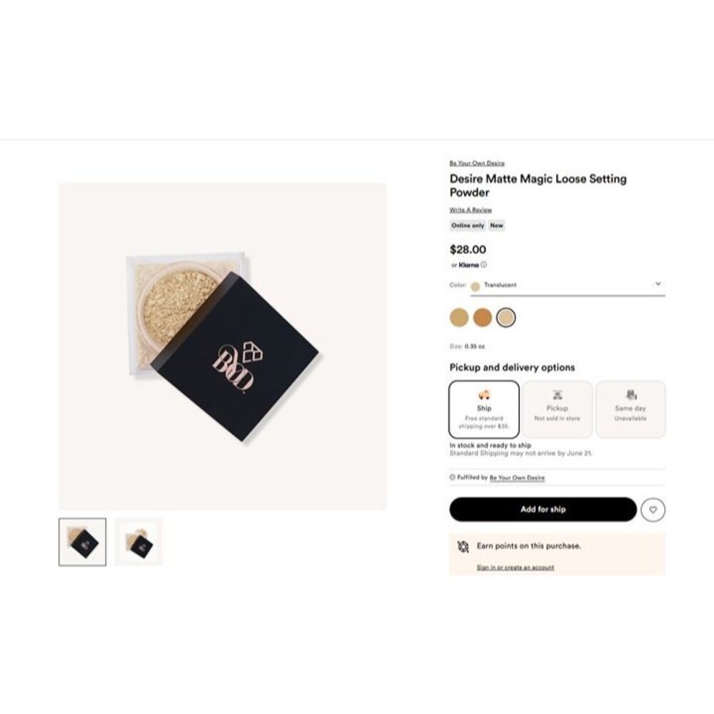 Hourglass & Rare Beauty Blush + BOD Translucent Powder Bundle Value $100 - Picture 12 of 12
